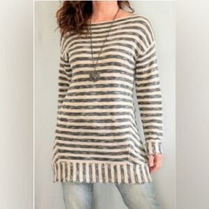 Soft Surroundings Marina Pullover Striped Sweater | Size XS